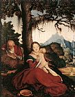 Hans Baldung Famous Paintings - Rest on the Flight to Egypt